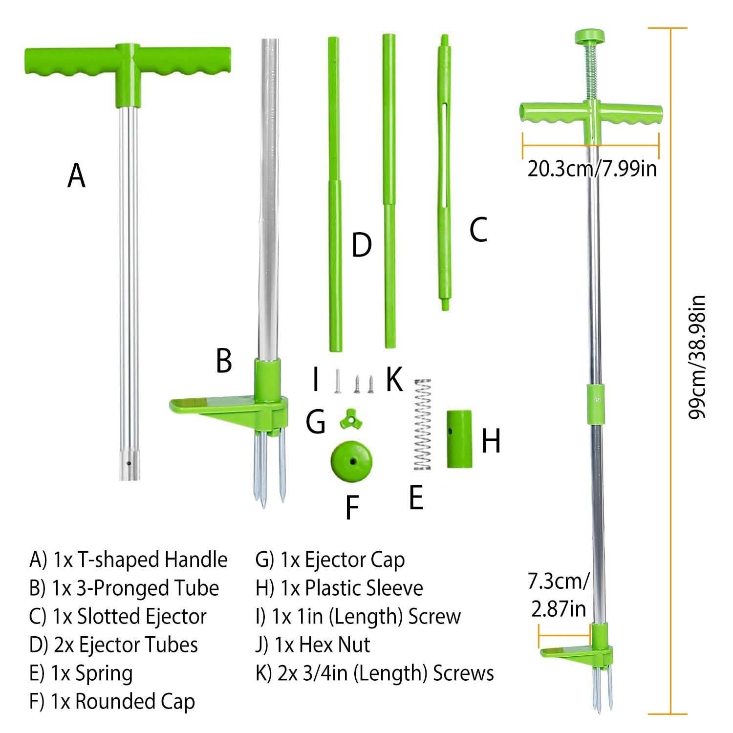 38.98" Weed Puller Twister Stand Up Root Removal