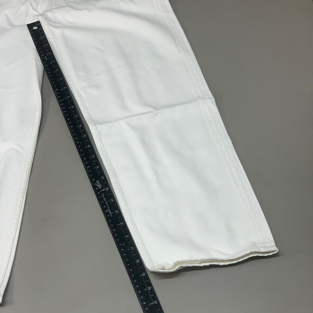 ETICA Tyler High Waist Straight Leg Ankle jeans Vintage White Size 28 EW180114A