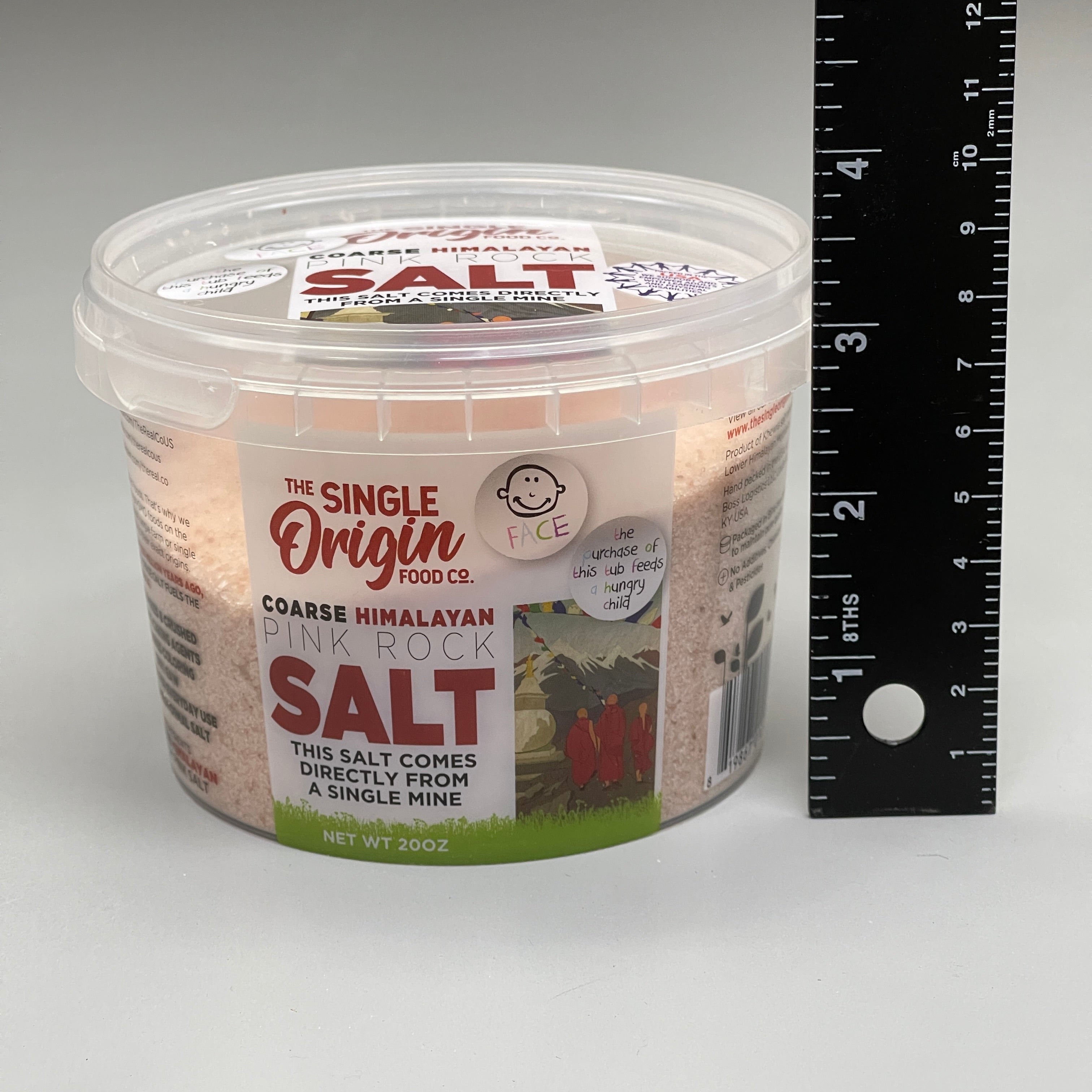 THE SINGLE ORIGIN FOOD CO (6 PACK) Pink Himalayan Salt Tub (course) 20 oz/each BB 11/26