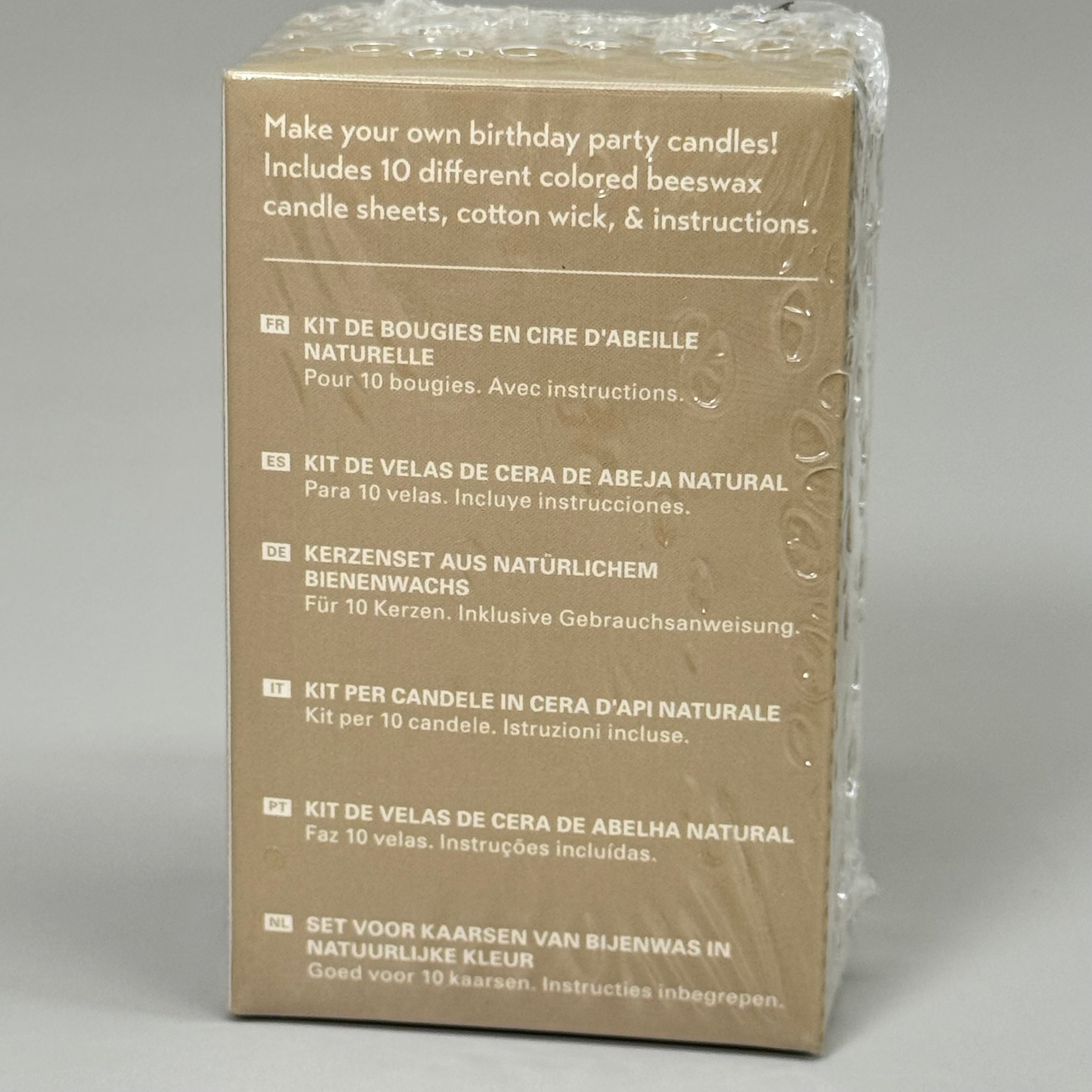 KIKKERLAND(6 PACK) Natural Beeswax Candle Kit Makes 10 Candles Per Package GG191