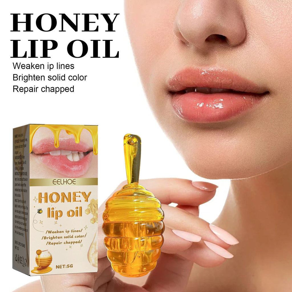 Honey Lip Oil, Reduces Lip Lines Prevents Dryness And Flaking Moisturizing Lip Oil