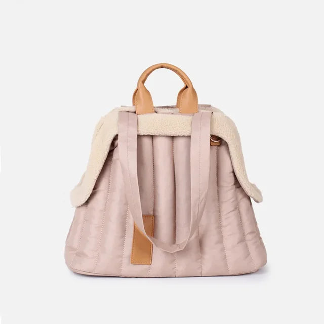 Pet Dog Bag Is Portable and Comfortable for Travel Luxury Handbag Winter Warm Removable Velvet Handbag Accesorios Para Perros