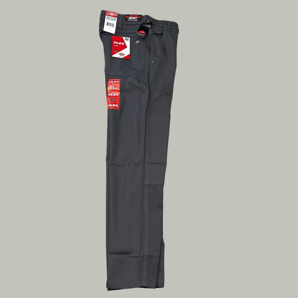 DICKIES Flex Regular Fit Double Knee Pant Mns Sz 32X34 Stonewashed Slate DP903SSL