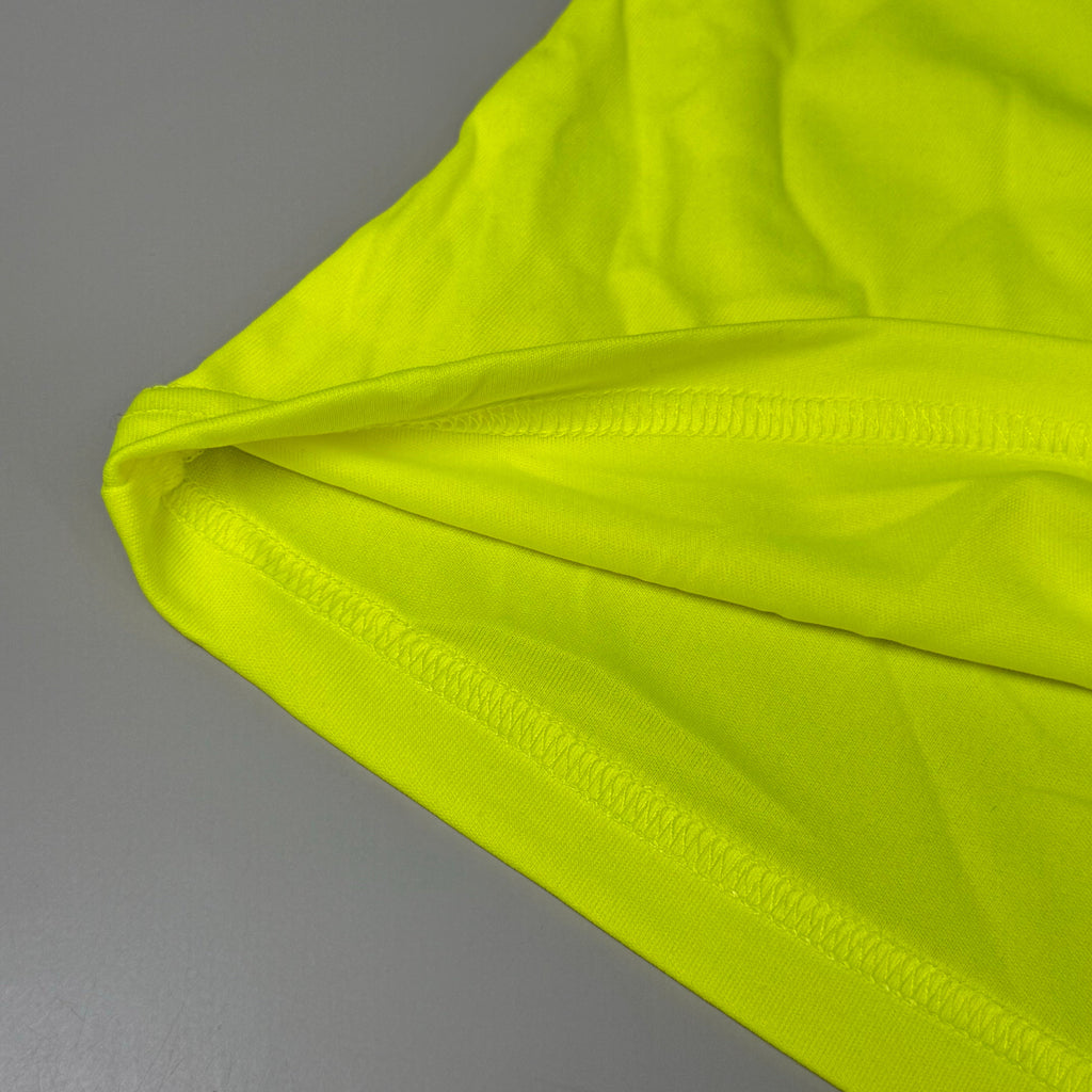 EG-PRO (5 PACK) Long Sleeve High Visibility Shirt 100% Poly SZ 2X Safety Yellow