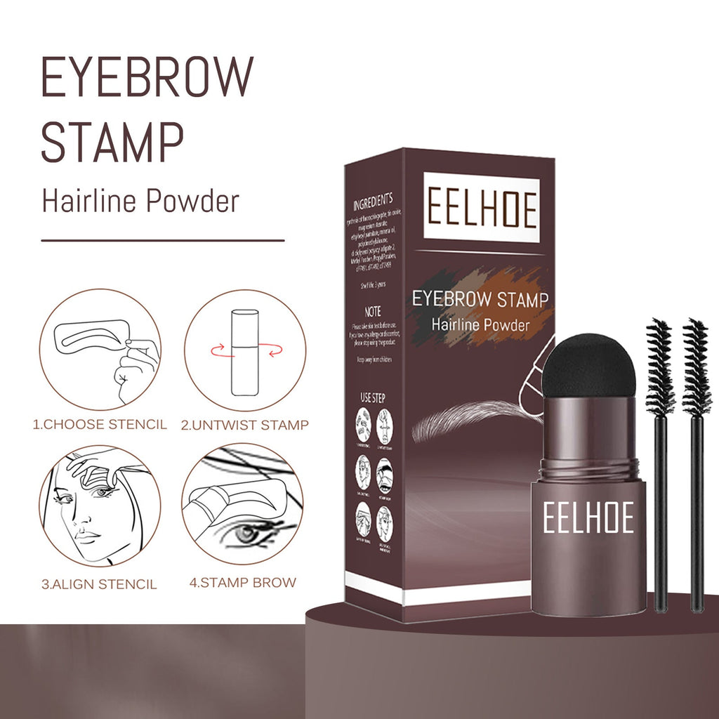 Eyebrow Print Mold Thrush, Lazy Eyebrows Fill Makeup Eyebrow Cake Waterproof Hairline Powder