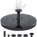 Solar Fountain Outdoor Pool Flowing Water Floating Fountain Power Storage Fountain with Lights Bird Bath Fountain Garden Decoration