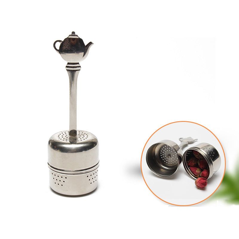 304 Tea Filter With Handle Stainless Steel Tea Leak Creative Tea Ball Tea Infuser