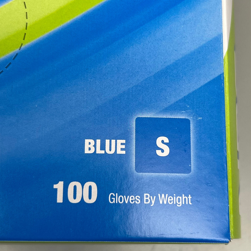 HOSPECO NPF (1,000 PACK) Nitrile Powder Free Exam Gloves Sz S Blue GL-N106FS