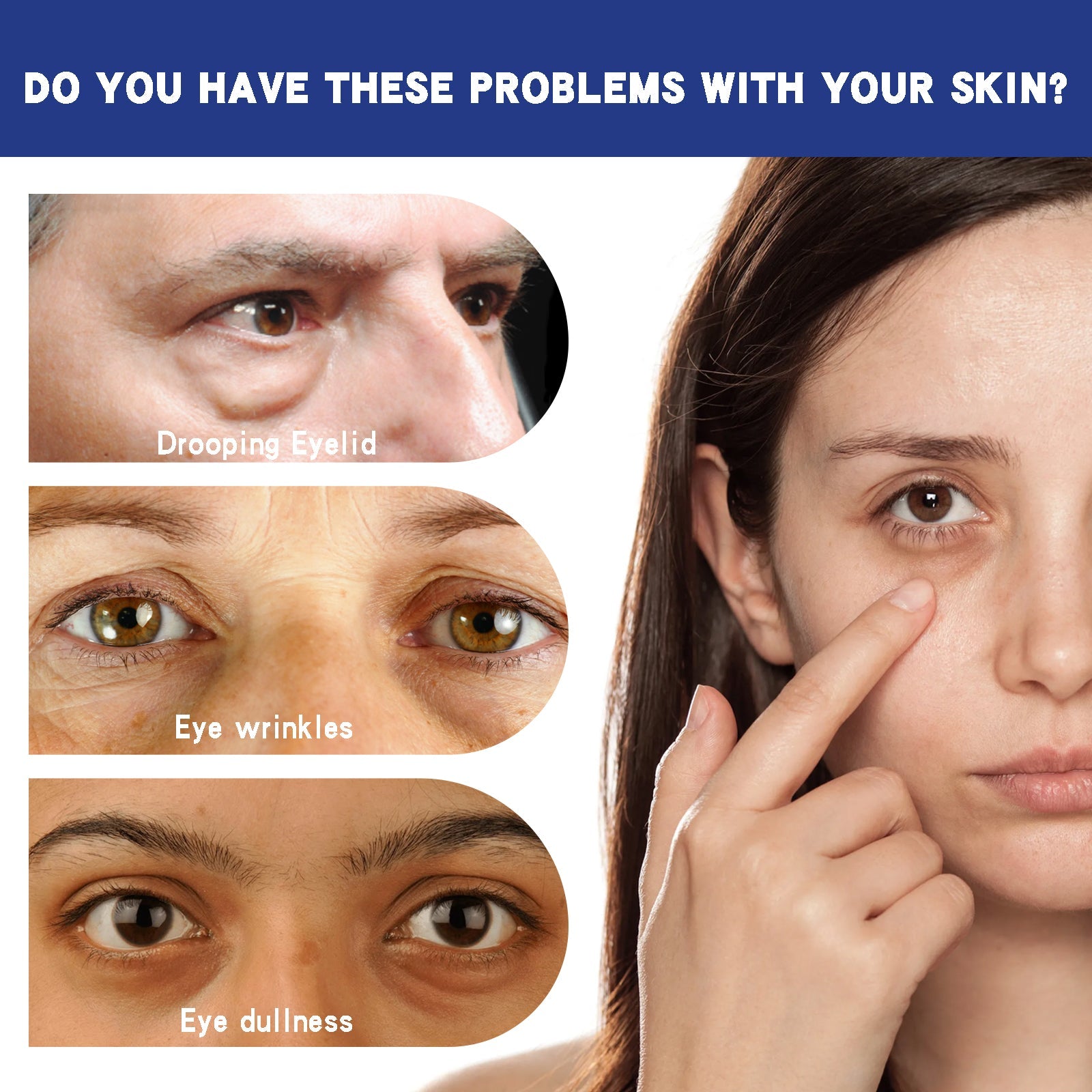 Tea Tree Hexapeptide Firming Eye Cream, Eye Care Cream To Reduce Fine Lines And Repair Eye Skin