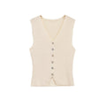 Spring New Style Round Neck Solid Color Loose Design Unique Temperament Knitwear