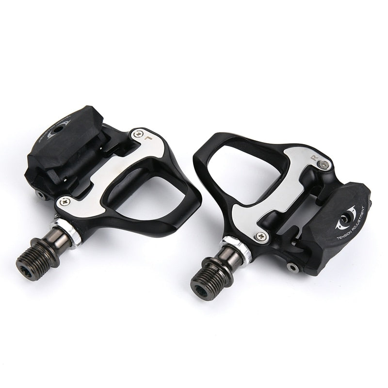 Carbon Fiber Bike Pedal Suitable For Self-Locking Professional Bicycle Pedals Road Bike Pedal High Quality Ultralight Road Bike Pedal Clipless Delta Pedals Aluminum Alloy Bicycle Pedals Cleats Set For Road Bike