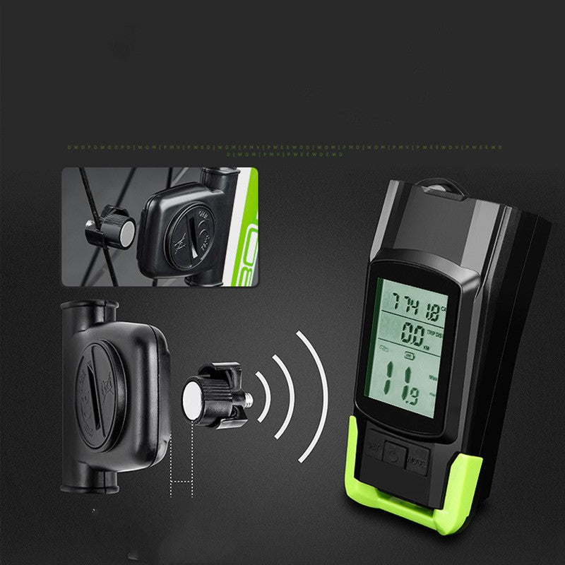 4000mAh Bike LED Lights Bicycle Computer With Horn USB Rechargeable Flashlight Bike Speedometer Waterproof USB Rechargeable Bicycle Computer With Loud Bike Bell Waterproof Bike Odometer