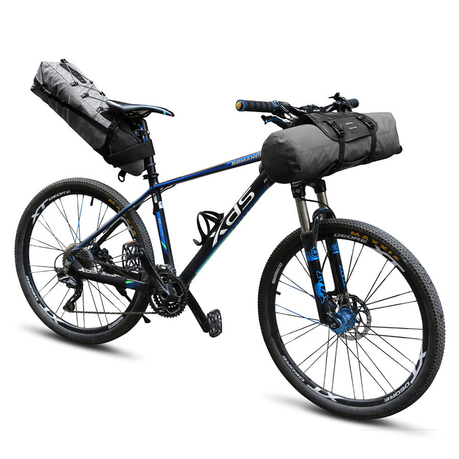 Bike Front Tube Bag Waterproof Bicycle Handlebar Basket Pack Cycling Front Frame Bicycle Accessories Waterproof Handlebar Bags Bike packing Bags Front Packs For Road Bicycles Bike Packing Accessories
