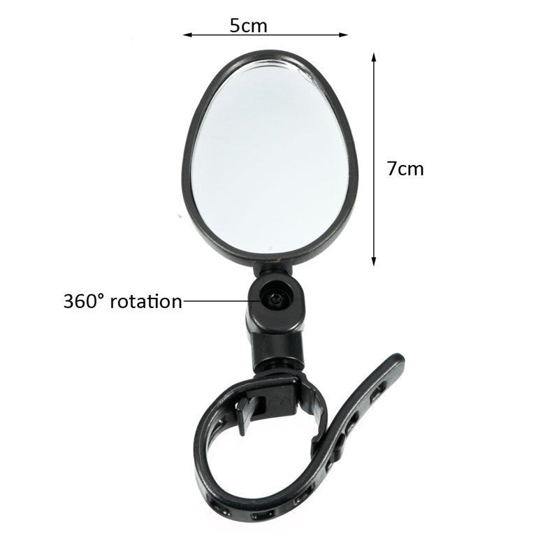 2Pcs Bicycle Mirror Universal Handlebar Rearview Mirror 360 Degree Rotate For Bike Bicycle Cycling Accessories Wide Angle Convex Mirror Adjustable Rotatable Handlebar For Mountain Bike Off Road Bike and Fixed Gear Bike Handlebars