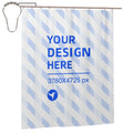 Create Your Own 60x72in Waterproof Quick Dry Bathroom Shower Curtain