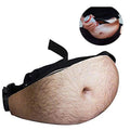 3D Beer Belly Waist Pocket Fanny Pack and Top Prank Gag Gift Travel Carry Pouch