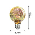 3D Decoration Light Bulb Star Fireworks Lamp Holiday Night Light Decorative Antique Filament Light Warm Cage Filament Galaxy Inspired Light Light bulb for Most Lamp Pendant and Ceiling