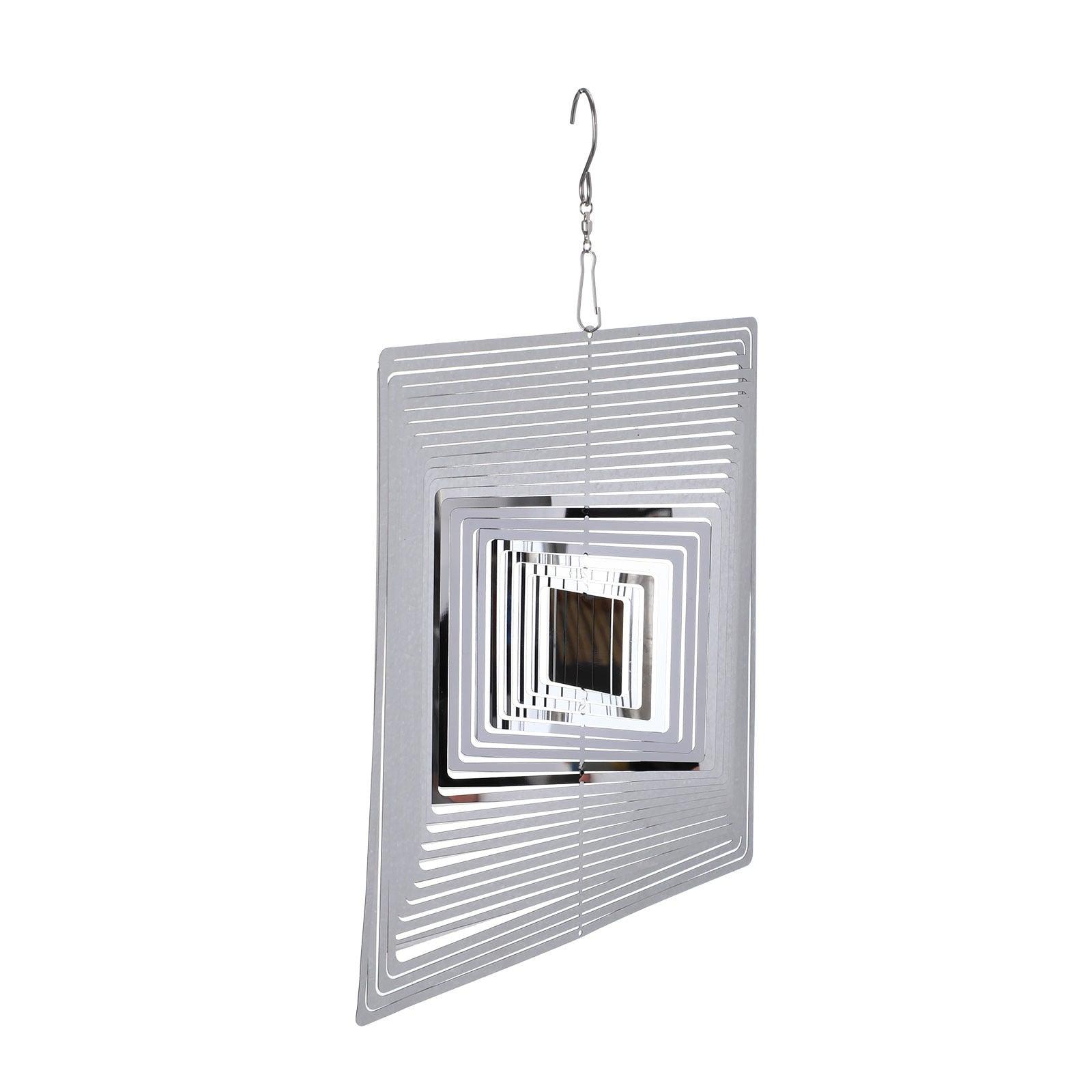 3D Drop-shaped Rotating Wind Spinner Outdoor Metal Sculptures Flowing Stainless Steel Wind Chimes Flowing-Light Effect Design Home Garden Decoration Outdoor Hanging Decor Gift Wind Spinners Mirrored Patio Wind Chime Yard Decor