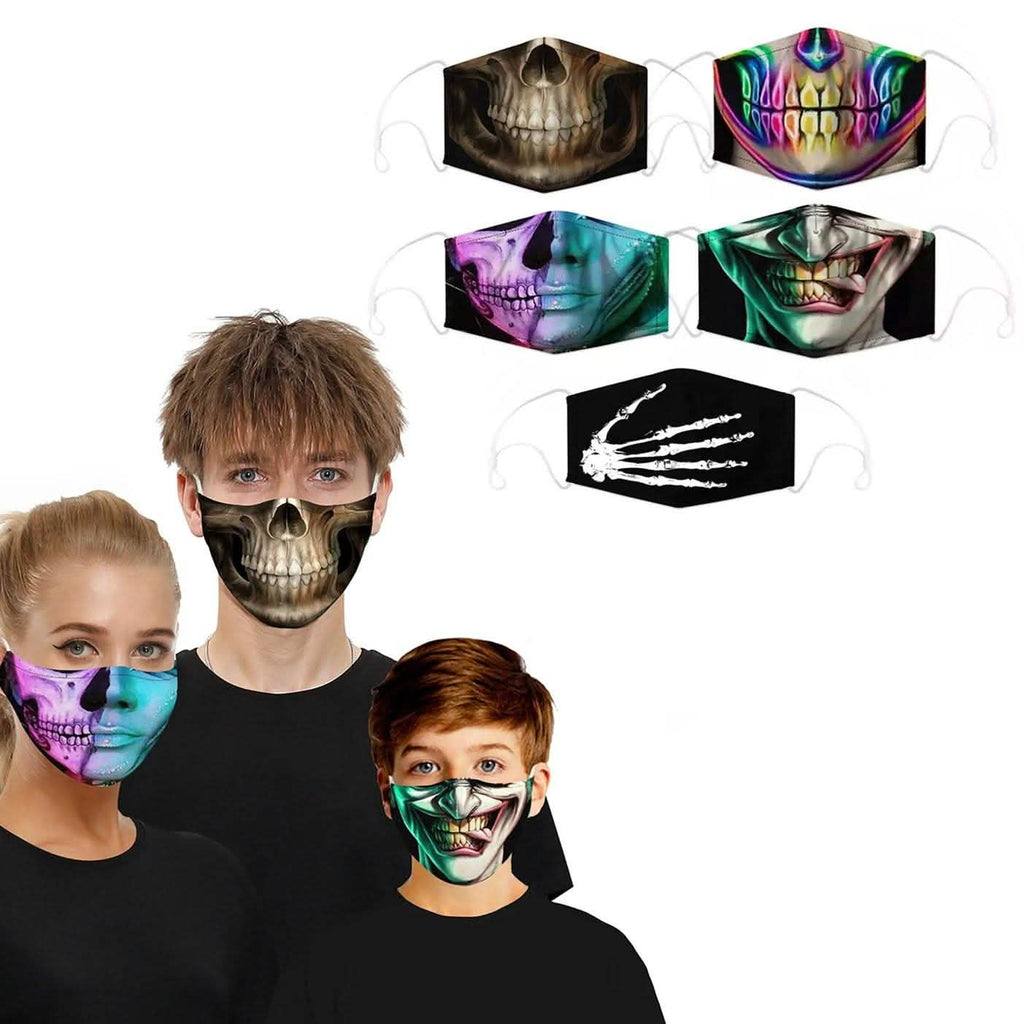 3D Halloween Special Scary Faces Reusable Face Masks