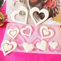 3D Heart Shape Chocolate Silicone Mold Cookie Wedding Cake Toppers Tools Heart Shaped Silicone Mold Resin Soft Candy Chocolate Jelly Gummy Ice Beautiful Valentines Heart Shaped Mold