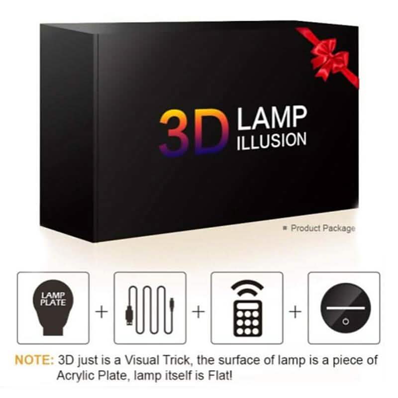 3D LED 7 Color Unicorn Table Lamp