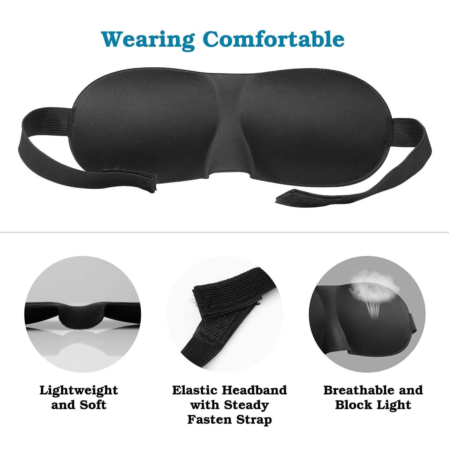 3D Soft Blindfold Sleeping Eye Mask