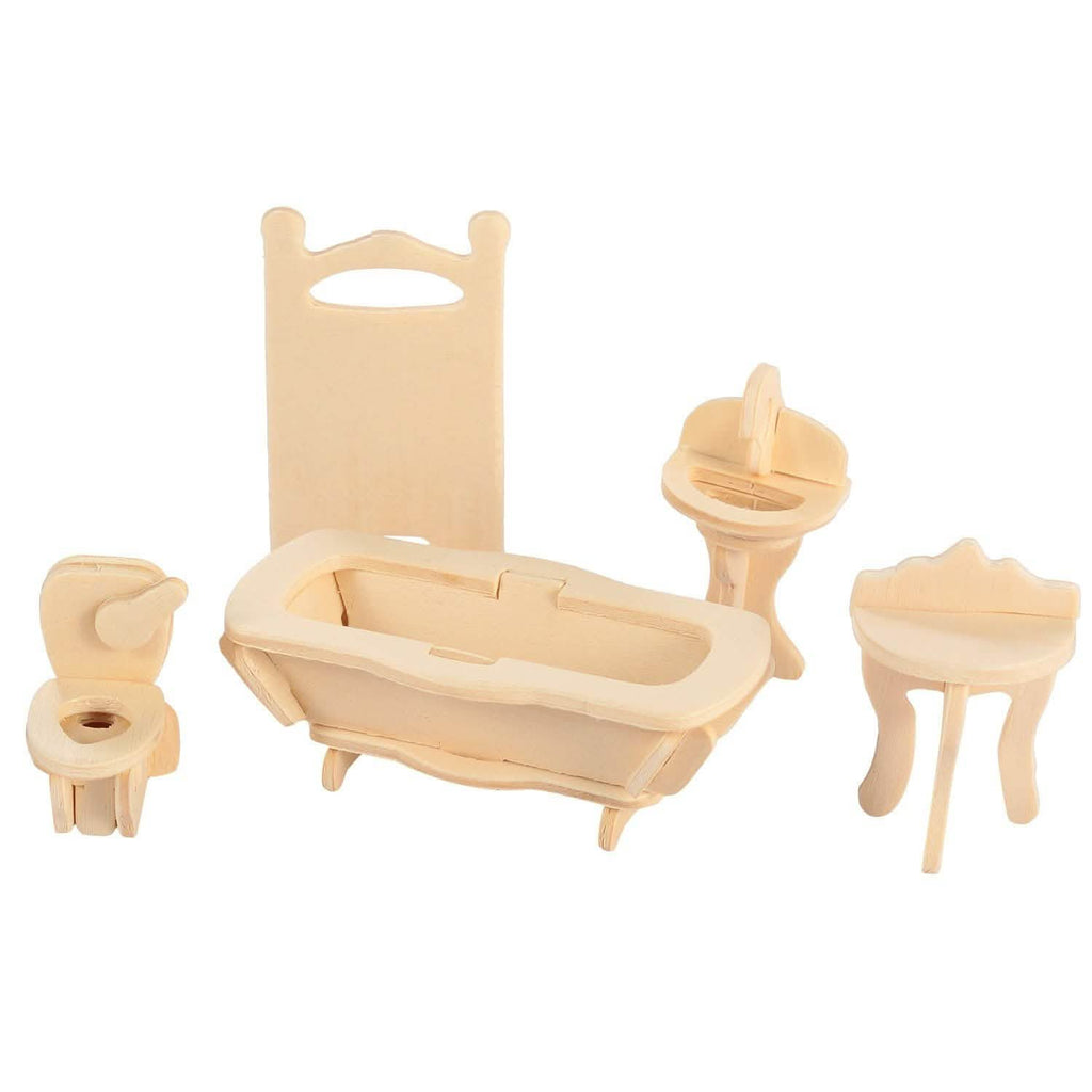 3D Wooden Dollhouse Furniture Puzzles