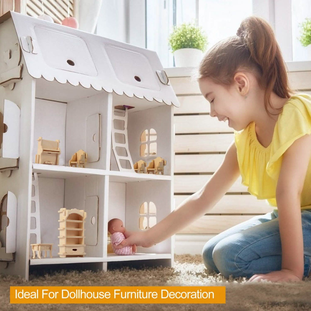 3D Wooden Dollhouse Furniture Puzzles
