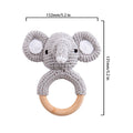 Baby Rattle Hand Woven Cartoon Animal Bracelet Newborn Soothing Doll