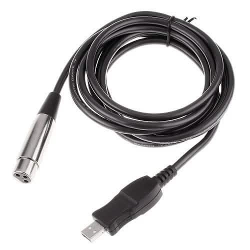 3M USB Male to XLR Female Microphone USB Mic Link Cable