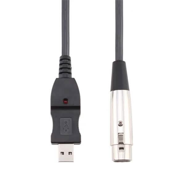 3M USB Male to XLR Female Microphone USB Mic Link Cable