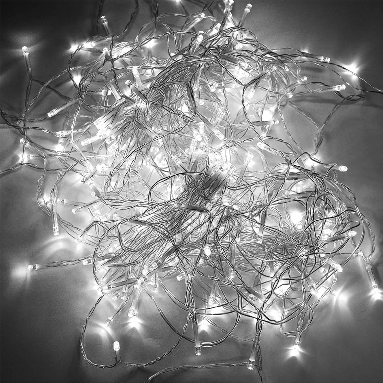 3m x 2m Cool White Waterproof Curtain Fairy String Lights with 8 Modes