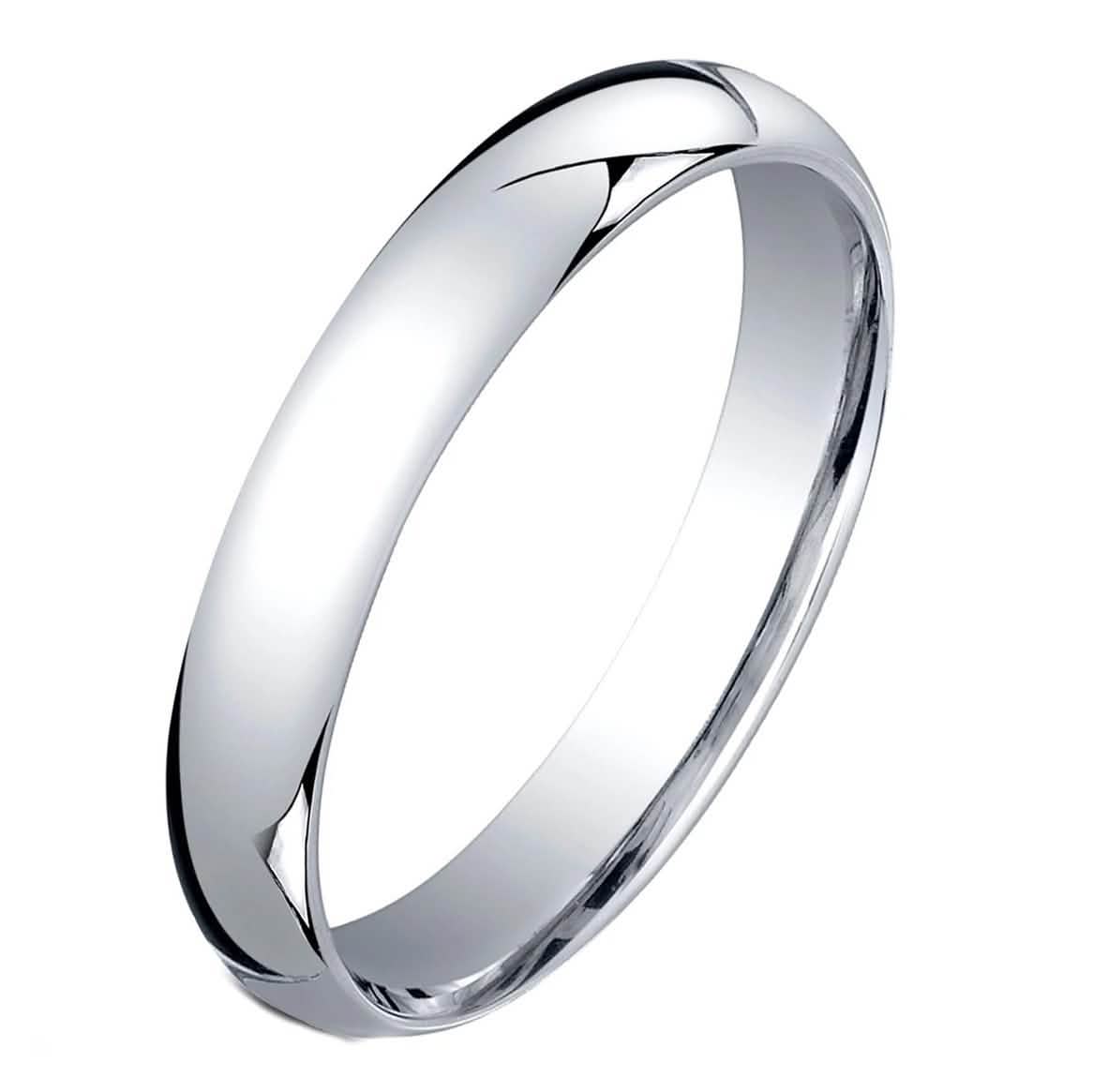 3MM Unisex Comfort Fit Wedding Band Ring