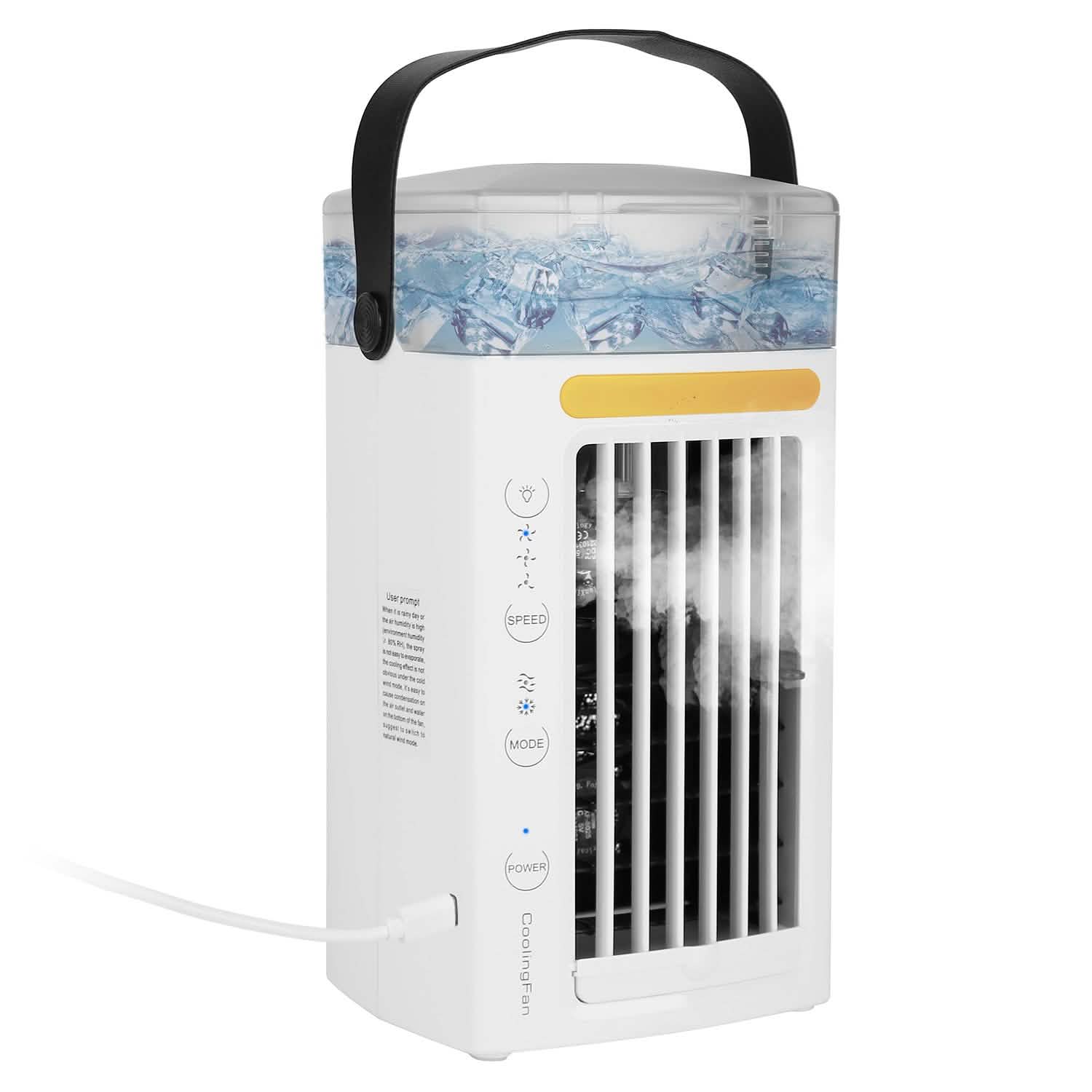 4-in-1 Evaporative Air Cooler Water Mist Cooling Fan
