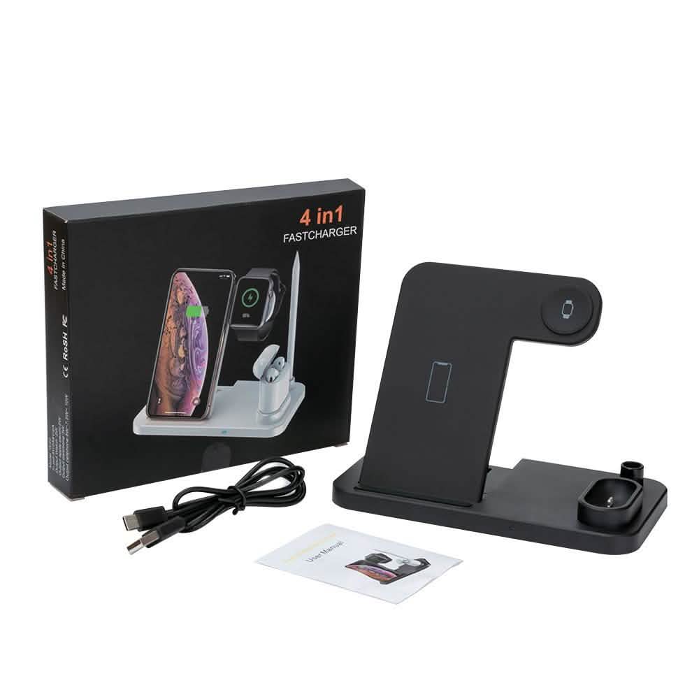 4-in-1 iPhone, Apple Watch, AirPods, Apple Pencil Wireless Qi Charger