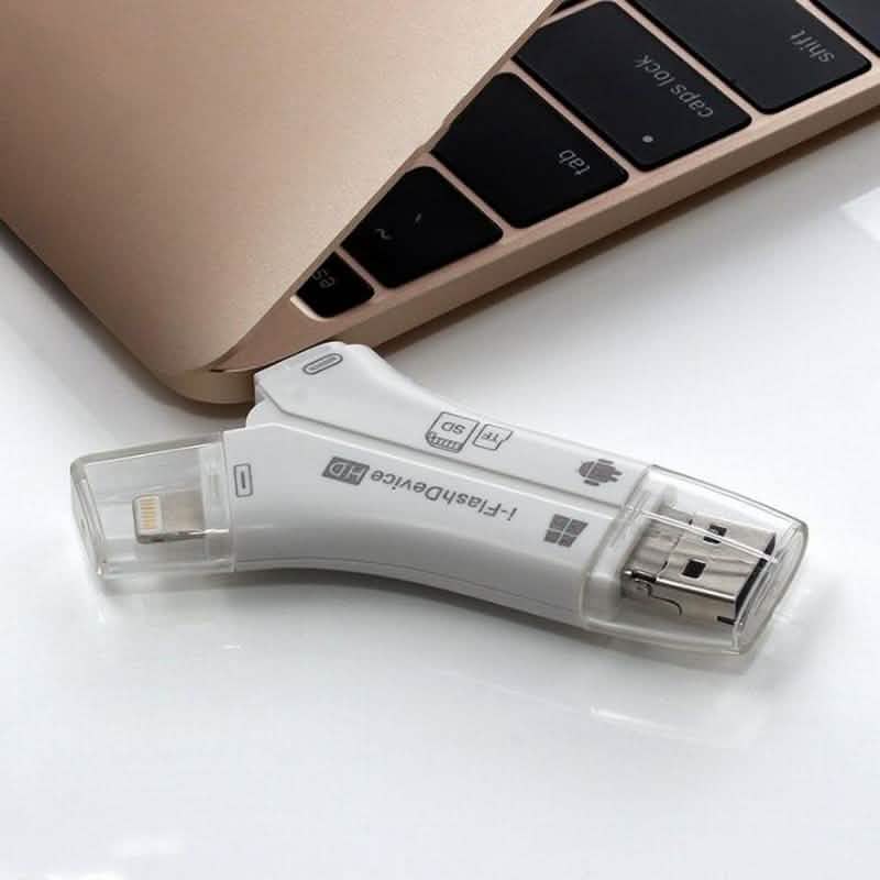 4-in-1 Media Transfer Card Reader with Memory Card