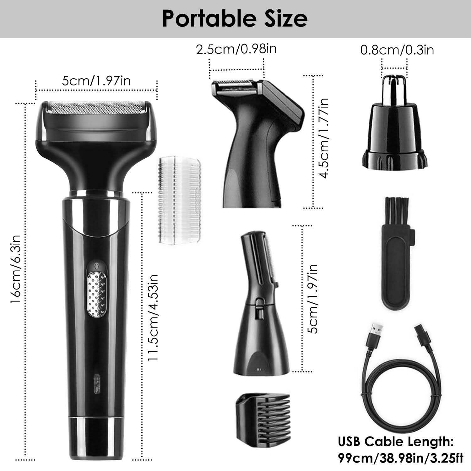 4-in-1 Rechargeable Hair Trimmer