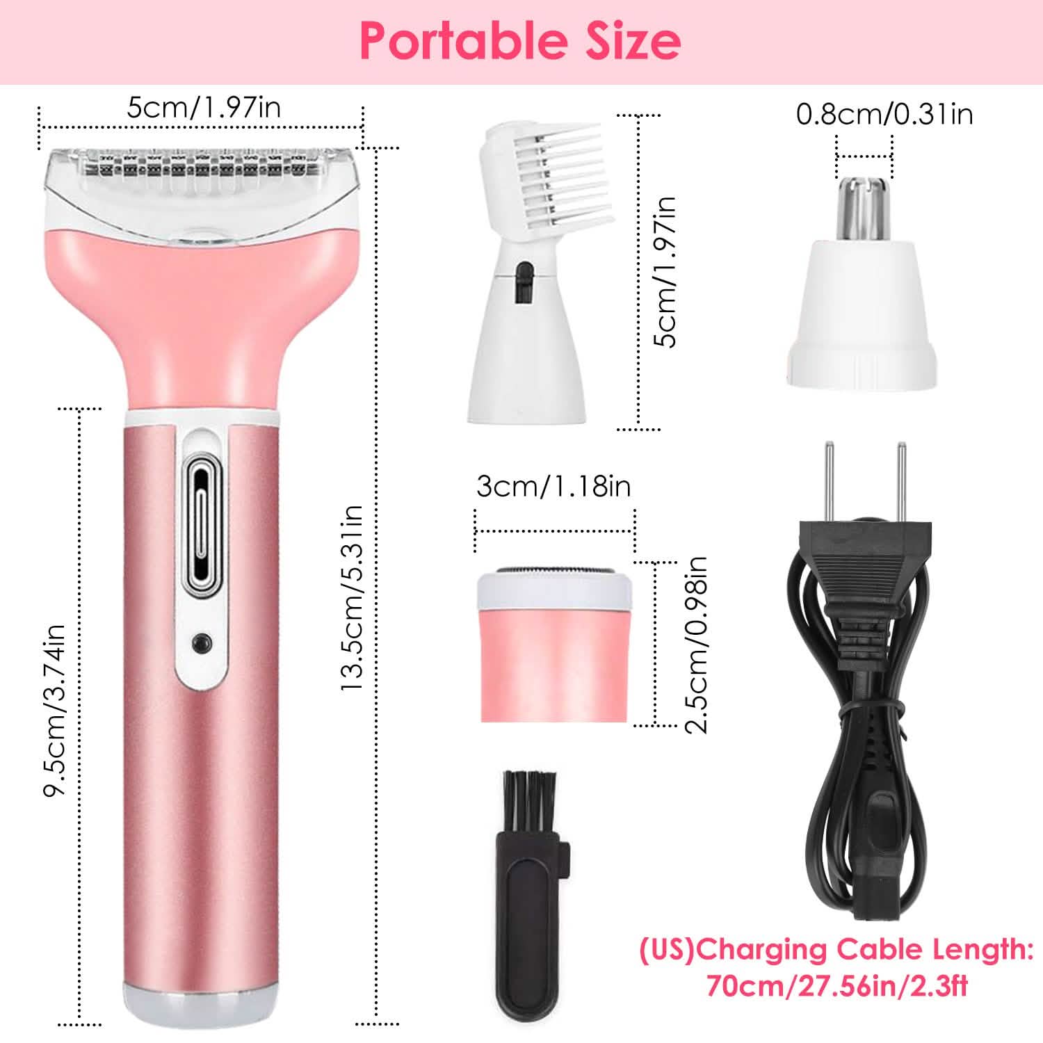 4-in-1 Women Electric Shaver