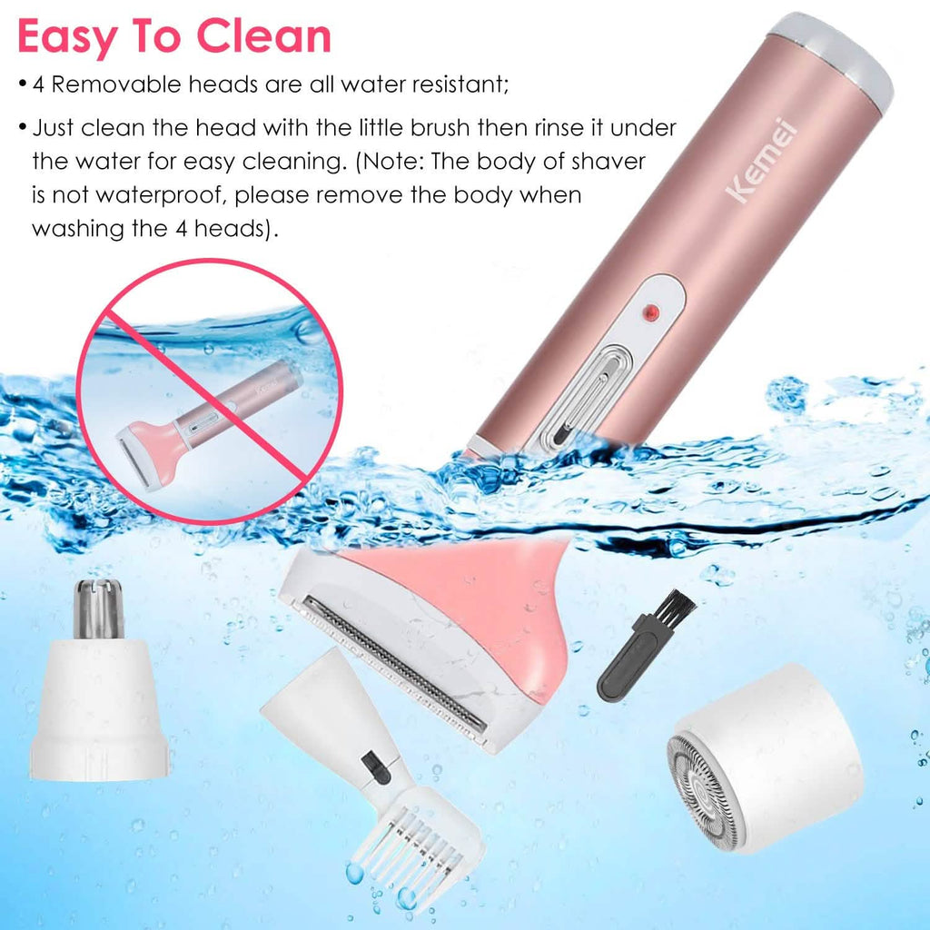 4-in-1 Women Electric Shaver