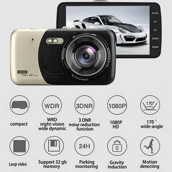 4 Inch FHD Screen Car Camera Car Dash Cam
