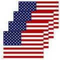 4-Pack: American US Flags