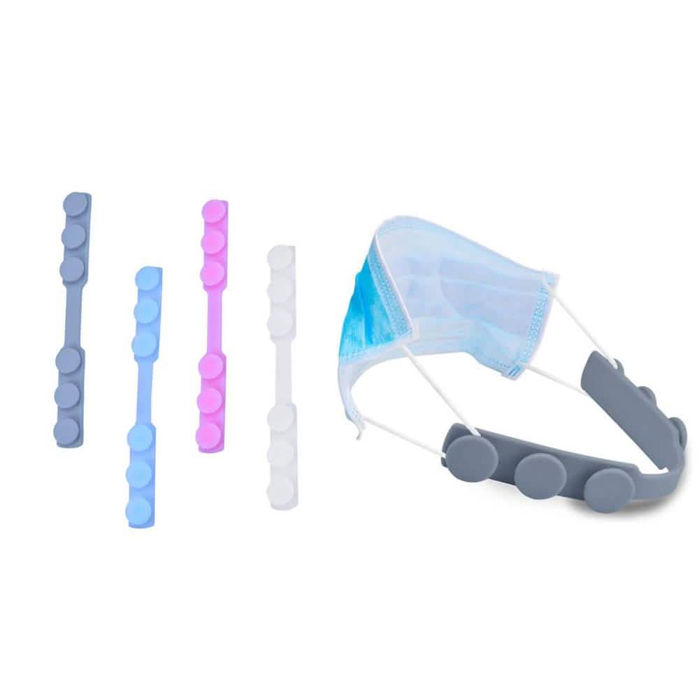 4-Pack: Anti-Slip Adjustable Ear Protector and Mask Pressure Reducer
