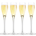 4-Pack: Bella Vino Standard Hand Blown Crystal Red/White Wine Glasses