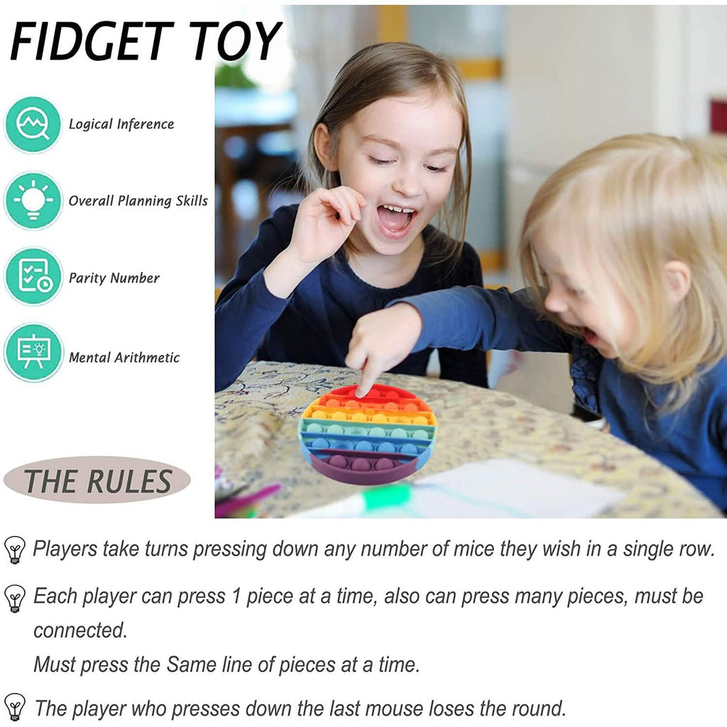 4-Pack: Bubble Popper Anti - Stress Fidget Toy