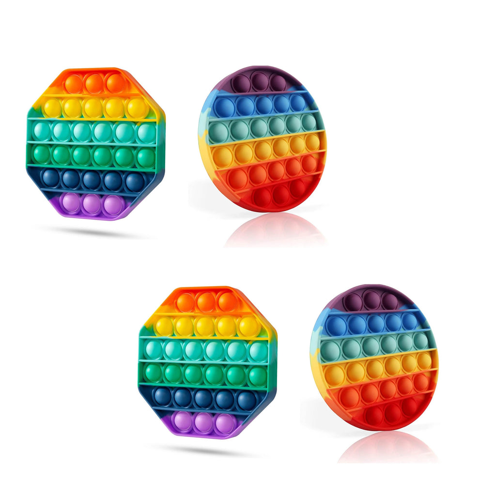 4-Pack: Bubble Popper Anti - Stress Fidget Toy