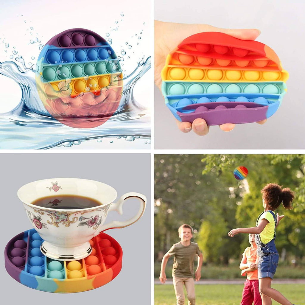 4-Pack: Bubble Popper Anti - Stress Fidget Toy