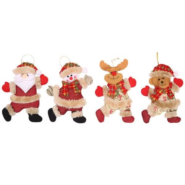 4-Pack: Christmas Doll Pendant Gifts