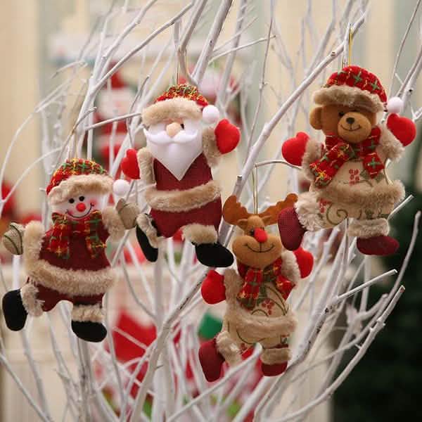 4-Pack: Christmas Doll Pendant Gifts