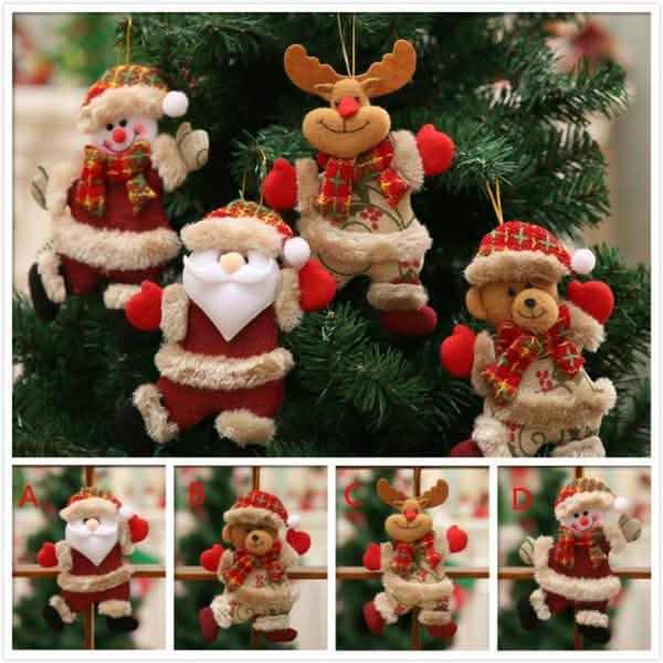 4-Pack: Christmas Doll Pendant Gifts