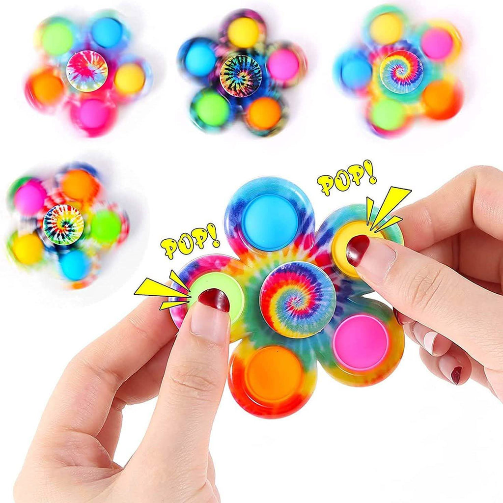 4-Pack: Effacera Pop Fidget Spinner Toys